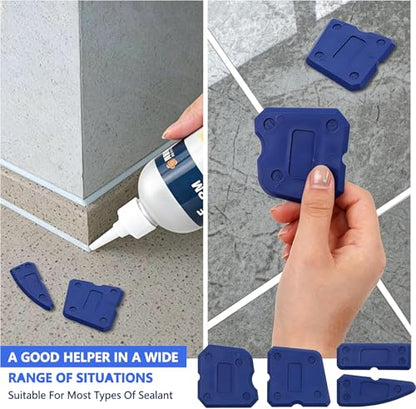 4pcs Silicone Caulking Tool Set Silicone Head Scraper Caulk Remover Sealant for Kitchen Bathroom Window - color: 4Pcs
