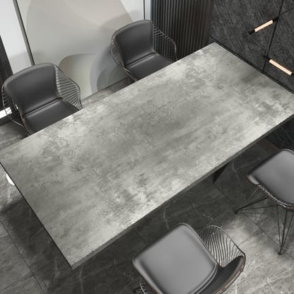 Light Grey Concrete Wallpaper, 17.7"x118" - color: Light Gray, size: 17.7" x 118"