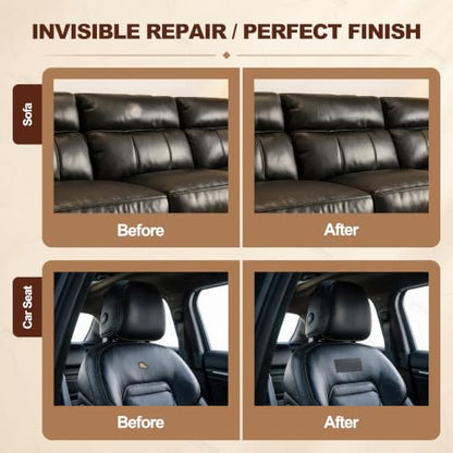 ONine Leather Repair Tape,Self Adhesive Leather Repair Patch,Leather Patches for Furniture,Sofa,Car Seats,Office Chair. Vinyl Repair Kit 3x60in (Black) - color: Black, size: 3 x 60 inches