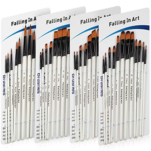Falling in Art 48 PCS Painting Brushes Sets, Artist Paintbrushes - style: 48 PCS Brush Set