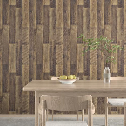CHIHUT Faux Wood Grain Contact Paper Peel and Stick Thick Removable Butcher Block Contact Paper 12in x 472in Decorative Wood Look Wallpaper for Countertops Kitchen Cabinets Wall Covering Vinyl Roll - size: 12" x 472"