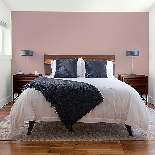 Glidden Total Interior Wall Paint & Primer All-in-One, Tawny Mushroom/Red, Flat, 1 Gallon - color: Tawny Mushroom, size: 128 Fl Oz (Pack of 1)