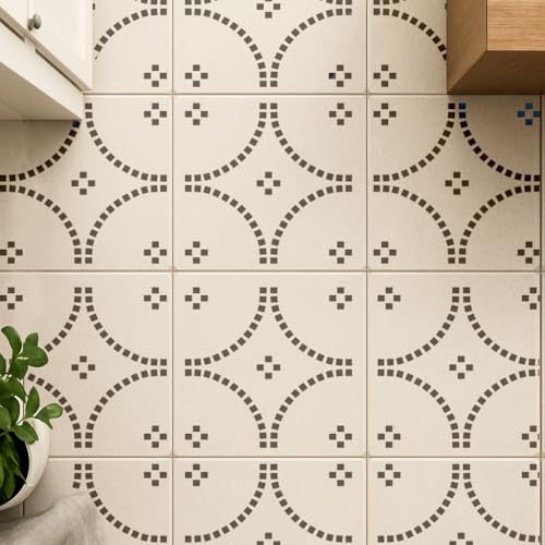2 Pcs 12" x 12" Tile Stencil Painting Stencil for Walls and Floors - Reusable - Stencils for Painting - Stencil for Home Decor (Modern Mosaic) - style: Modern Mosaic
