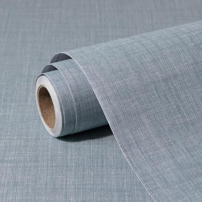 wishFIRE Grasscloth Peel and Stick Wallpaper 15.7"X120" Blue Contact Paper Texture Thick Vinyl Wall Paper Waterproof for Bedroom Living Room Cabinets Counter Top Liners - color: Blue, size: 15.7" x 120"
