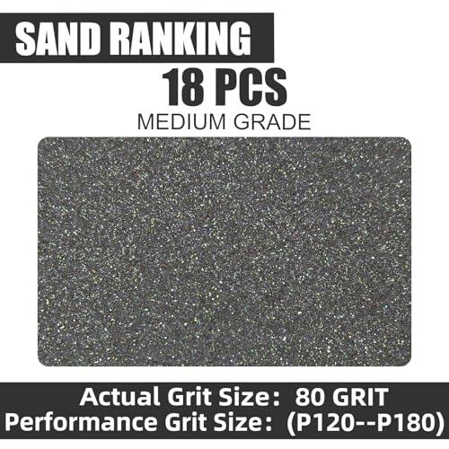 18pcs Sanding Sponge 80 grit Soft Sanding Block Washable and Reusable, Double-Sided Sponge Sanding Blocks Wet Dry Sandpaper Pad for Wood Metal FurniturePaint - style: 80 Grit 18pcs