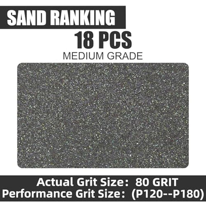 18pcs Sanding Sponge 80 grit Soft Sanding Block Washable and Reusable, Double-Sided Sponge Sanding Blocks Wet Dry Sandpaper Pad for Wood Metal FurniturePaint - style: 80 Grit 18pcs