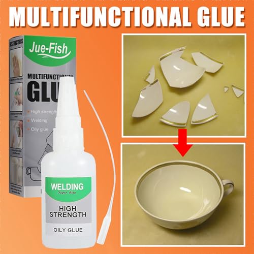 Wood Glue, 3Pcs Welding High-Strength Oily Glue, Jue Fish Glue, Universal Super Glue for Wood Working, Metal, Ceramics, Leather, Glass, Shoes, Instant Bonding, Strong Adhesion, Repairs Last Long Time