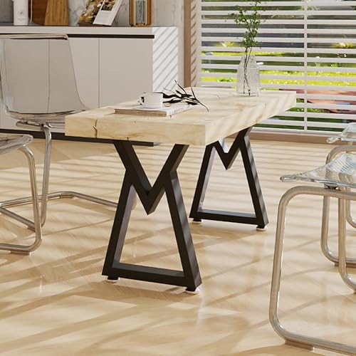 24 Inch Metal Coffee Table Legs, Modern End & Side Table Legs, Heavy Duty Iron Dining Desk Feets Industrial DIY Furniture (H24” x W15.4”, 2PCS) - size: 24 '' V Shape