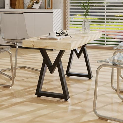 24 Inch Metal Coffee Table Legs, Modern End & Side Table Legs, Heavy Duty Iron Dining Desk Feets Industrial DIY Furniture (H24” x W15.4”, 2PCS) - size: 24 '' V Shape
