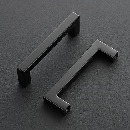 Ravinte Matte Black Square Cabinet Handles Drawer Pulls 4 Inch 30 Pack - color: Matte Black