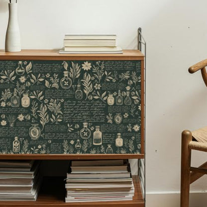 Peacoblue Vintage Herbs Rub On Transfers for Furniture Craft 6"x12" - style: Vintage Herbs