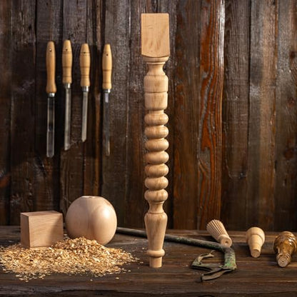 Generic Modern Beechwood Dining Table Leg, 34 Inch - size: 34 inch