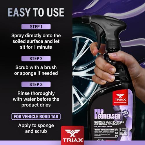 Triax Pro Degreaser and Cleaner, Multi-Purpose, Heavy Duty (1 Gallon) - size: 128 Fl Oz (Pack of 1)