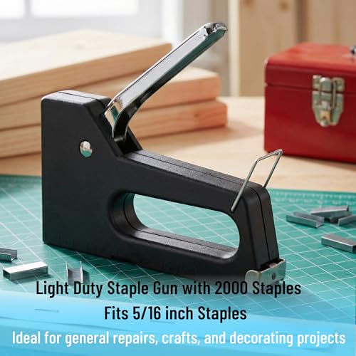 Mr. Pen- Light Duty Staple Gun with 2000 Staples, 5/16 inch