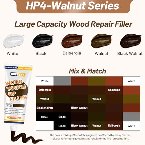 Hupeyna Wood Repair Kit, Wood Furniture Repair Kit - Walnut Series - color: Walnut Series