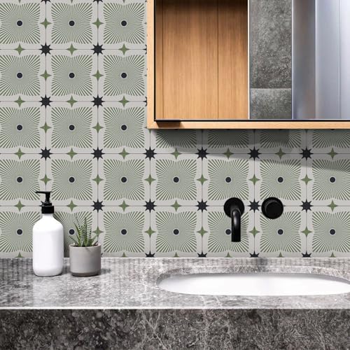 VICCI Peel and Stick Backsplash Decals, 5.9x5.9 Inch - color: Art-226, size: 5.9x5.9IN*24PCS