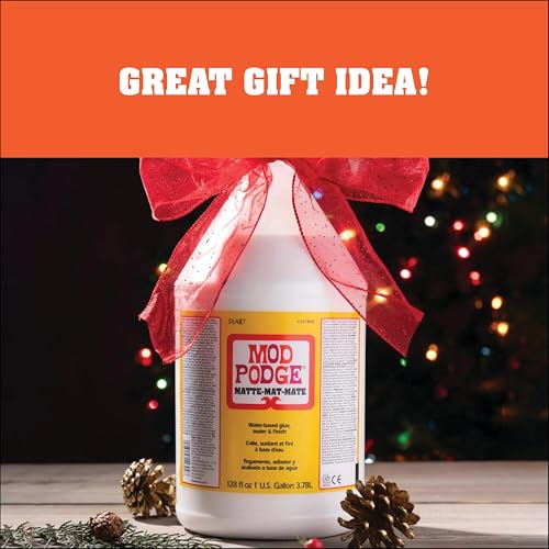 Mod Podge CS11304 Waterbase Sealer, Glue and Finish, 128 oz, Matte - size: 128 fl oz
