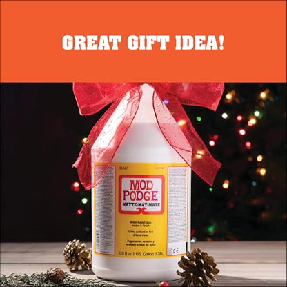 Mod Podge CS11304 Waterbase Sealer, Glue and Finish, 128 oz, Matte - size: 128 fl oz