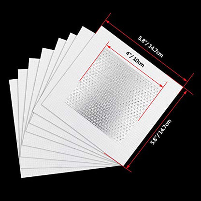 16pcs Drywall Repair Patch Kit, 4" x 4" Self Adhesive Aluminum Wall Repair Patch - size: 4" x 4", 16 PCS