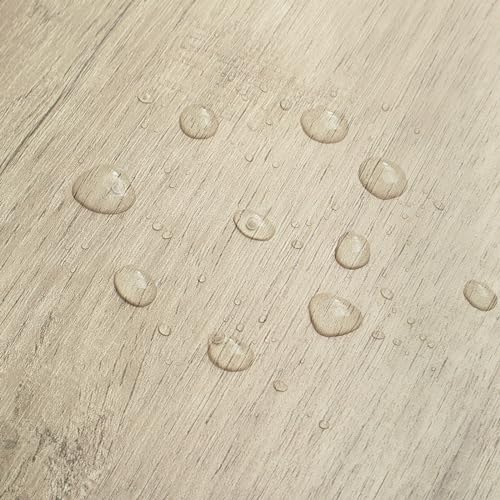 GloryTik 118"X17.7" Light Brown Wood Grain Contact Paper Faux Wood Peel and Stick Wallpaper Wood Removable Self Adhesive Waterproof Wallpaper - color: Light Brown, size: 17.7" x 118"