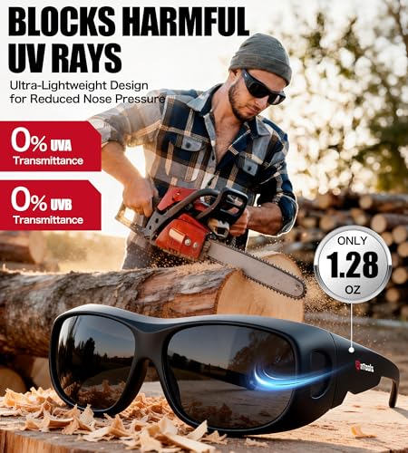 AnTools UV Protection Safety Goggles, ANSI Z80.3-2018 Certified, Impact-Resistant Eyewear for Traffic Signal Recognition, Outdoor Use, Anti-Glare Protective Glasses for Work & Sports
