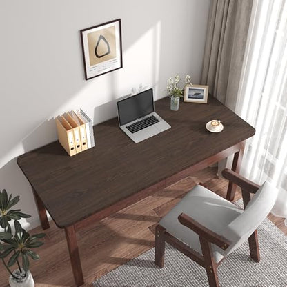 Extra Wide Walnut Contact Paper Wood Vinyl Wrap Dark Wood Grain Wallpaper - color: Brown, size: 48"W x 118"L