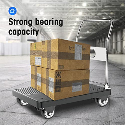 3" Swivel Plate Casters, 1000Lbs Capacity with Brake - color: Black, size: 3 Inch