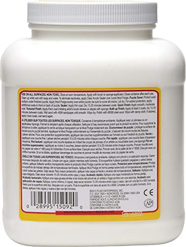 Mod Podge Matte Sealer, Glue & Finish: All-in-One Craft Solution- Quick Dry, Easy Clean, for Wood, Paper, Fabric & More. Non-Toxic - Craft with Confidence, Made in USA, 64 oz., Pack of 1 - size: 64 fl oz