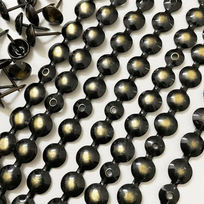 10Meters Upholstery Tacks Strips/Nailhead Trims(J:11mm Bronze) - color: Bronze, size: 11mm