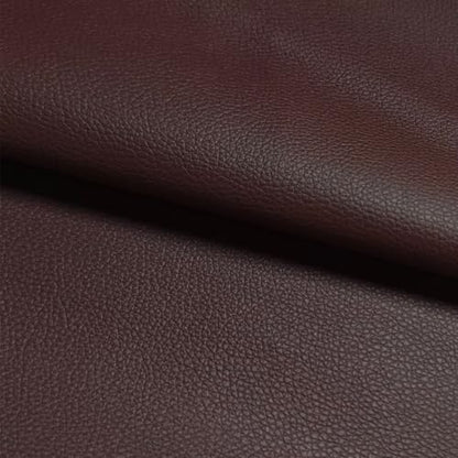 Brown Faux Leather Fabric 79"×55" Lychee Grain Upholstery Vinyl - color: Brown Lychee Grain, size: 79"x55" (200cm x 140cm)