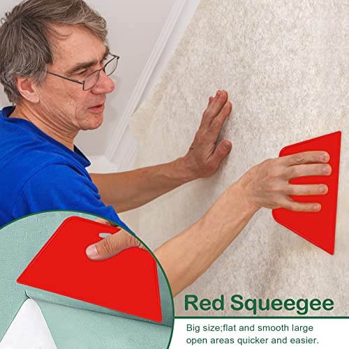 WRAPXPERT Wallpaper Smoothing Tools,Wallpaper Tool Kit with Squeegee Smoother,Seam Roller,Wallpaper Brush for Peel and Stick Hanging,Contact Paper,Vinyl Application,Wall Tile - color: Multi-r