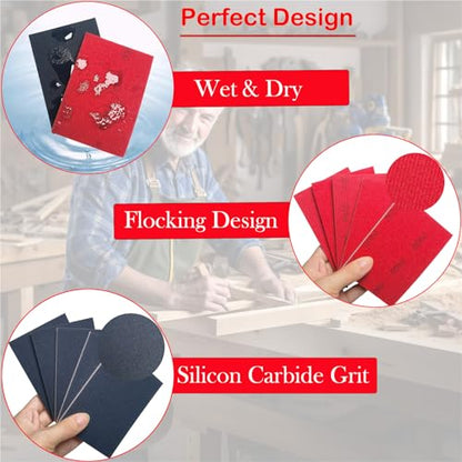 20 PCS 3 x 4 Inch 400 Grit Sanding Sponge, Hook-and-Loop Backing Sander Sponges Pads, Soft Foam Hand Sander Block Wet Dry Sandpaper for Model Drywall Metal Wood Furniture Polishing - style: 400 Grit