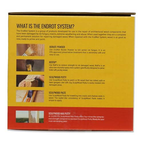 System Three SculpWood Paste Epoxy Wood Filler, 2 Gallon, Brown - size: 2 gallon