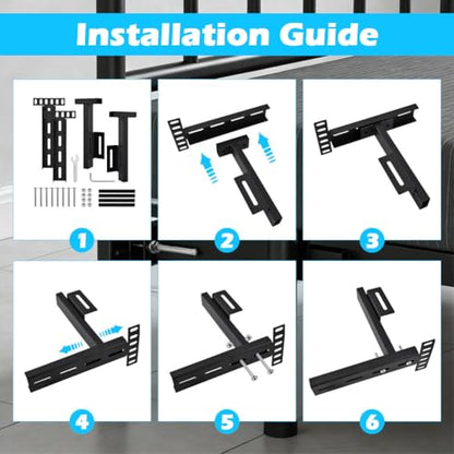 Adjustable Headboard Brackets 2Pk, with Footboard Extension Kit