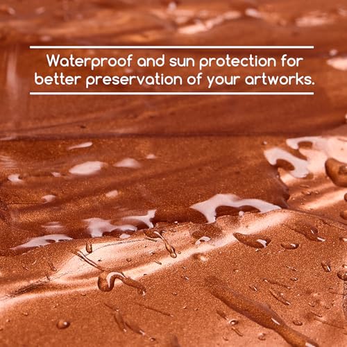 MEEDEN Metallic Copper Acrylic Paint: 1L /33.8oz Copper Paint Gloss Finish - color: Copper, size: 33.8 Fl Oz (Pack of 1)
