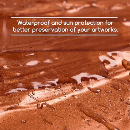 MEEDEN Metallic Copper Acrylic Paint: 1L /33.8oz Copper Paint Gloss Finish - color: Copper, size: 33.8 Fl Oz (Pack of 1)