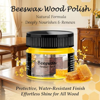 CARGEN Beeswax Furniture Polish - Beeswax Wood Polish, 5 Pcs - style: 5 Pack-With 3 Sponges