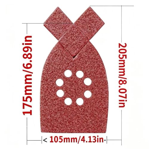 30pcs 40 Grit Sanding Pads Large Mouse Detail Sander Sandpaper 8 Holes Hook and Loop Mouse Sander Pads for Black and Decker KA220G KA230 Mega Mouse Cyclon Sandstorm Craftsman Sanding Sheets - style: 30pcs 40 Grit