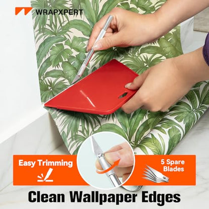 WRAPXPERT Wallpaper Tools, Wallpaper Smoothing Tool Kits, Peel and Stick Wallpaper Installation Kit for Contact Paper Smooth Applying, Vinyl Backsplash Tile, Window Film - color: Basic-r