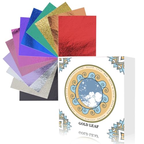 Silver Leaf Sheets, 120 Sheets for Resin Art and Crafts - color: Silver