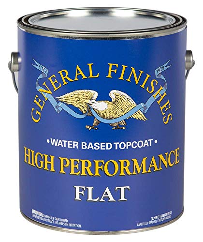 General Finishes High Performance Water Based Topcoat, 5 Gallon, Flat - color: Flat, size: 5 Gallon
