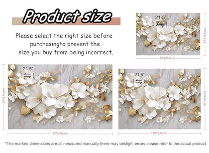 Jdayda Peel and Stick Wallpaper Illustration Beige Background - color: MURAL-306, size: 129" x 96"