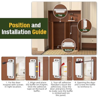 Door Magnet Latch Jiayi Cupboard Magnetic Wardrobe Catch - color: White