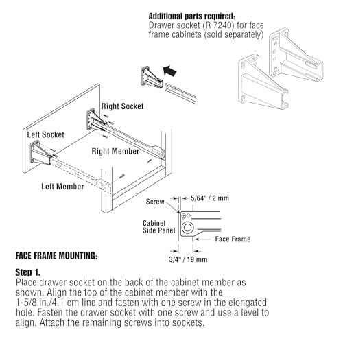 Prime-Line R 7210 Drawer Slide Kit, 15-3/4 in., White, 1 Pair (Pack of 3) - size: 15-3/4 in. (Pack of 3)