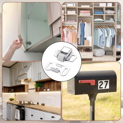 LEIFIDE 20 Pack Mailbox Replacement Roller Catch Latch with Screws Hardware Roller Wheel Spring Door Catch Latch for Cabinet Doors Rv Camper Kitchen Closet Doors