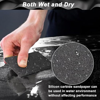 Sandpaper Roll 1500 Grit, Wet Dry Sand Paper 3-2/3" Wide 11 Yard - style: 1500 Grit