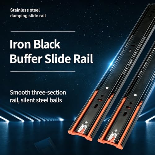 Soft Close Drawer Slides 20 Inch 1 Pair Heavy Duty