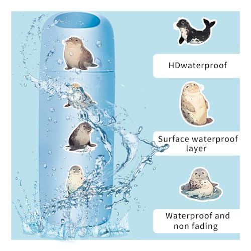 51Pcs Cartoon Seals Stickers Pack - Waterproof Stickers for Gifts,Scrapbooking,Laptop,Water Bottles,Skateboards,Mobile Phone SPKMMM - color: I