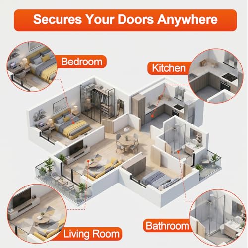 Phixbear 6 Pairs Ultra Thin No Drill Magnetic Cabinet Door Catch with Strong Adhesive, Stainless Steel Cabinet Catches for Kitchen, Bathroom, Closet, RV Doors