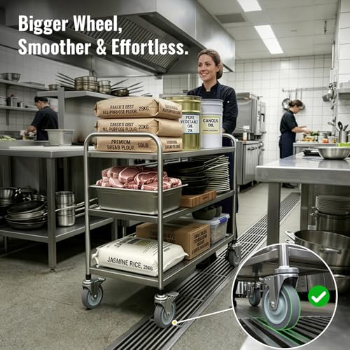 HOLKIE Caster Wheels Locking 5 Inch Expanding Stem Casters, Threaded Swivel Casters Set of 4 Heavy Duty Castors, Fit 1", 1-1/4", 1-2/5",1-1/2", 1-5/8" ID Stainless Steel Table, Cart, Furniture Legs - style: 5 Inch